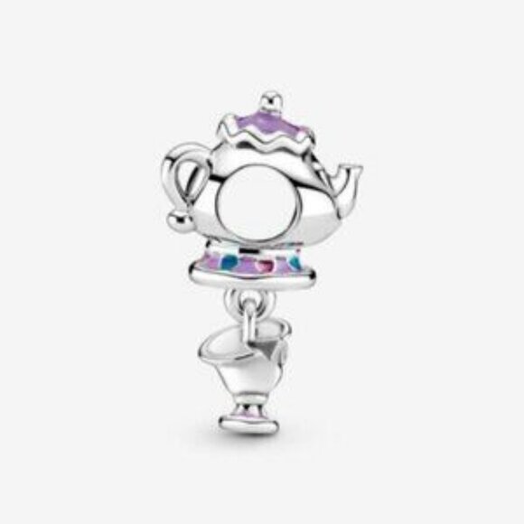 Pandora Disney Beauty and the Beast Mrs. Potts and Chip Dangle Charm - Picture 4 of 5